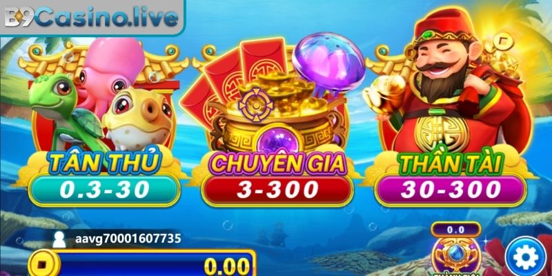 Giới thiệu game bắn cá Thần Tài B9Casino
